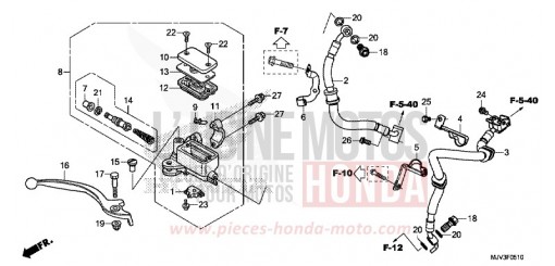 FRONT BRAKE MASTER CYLINDER (ABS) CBR500RAF de 2015